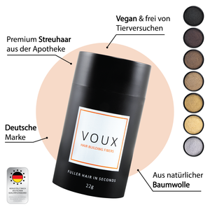 VOUX® Streuhaar | 22g Premium Schütthaar